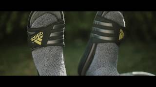 Badeschlappen Porn  Die besten Schuhe der Welt aber nur mit Socken  Adidas  Badeschuhe [upl. by Thin582]