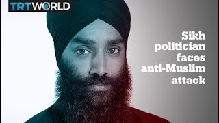 Sikh politician faces antiMuslim attack in Canada [upl. by Nnaeoj]