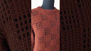 Crochet Sweater ideaCrochet Stitch EASYampFAST crochet crochetidea beginnercrocheter [upl. by Gerek920]