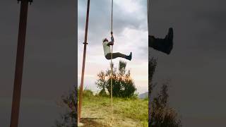 🔥LShape RopeClimbing Commando ✅music fitness motivation NSGarmy viral tranding ytshorts✅🫡 [upl. by Atekihc708]