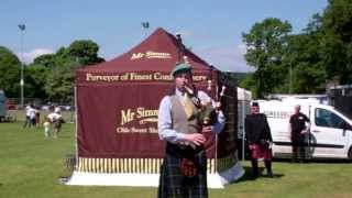 Solo Bagpiping Highland Games Cupar Fife Scotland [upl. by Adaminah415]