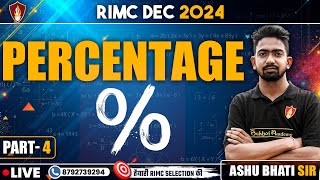 Percentage  RIMC Dec 2024  RIMC Coaching  RIMC Maths Class  RIMC Online Classes [upl. by Ttegirb544]