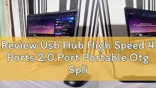 Review Usb Hub High Speed 4 Ports 20 Port Portable Otg Splitter Portable OTG for Laptop PC Adaptad [upl. by Carder]