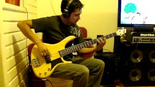 In The Presence Of Enemies Pt2 Dream Theater Bass Cover [upl. by Ynnavoig]