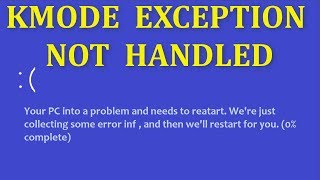 Fix KMODEEXCEPTIONNOTHANDLED Error In Windows 11108 [upl. by Sievert]