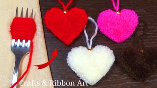 How to Make Pom Poms Using Forks or Fingers [upl. by Odeen]