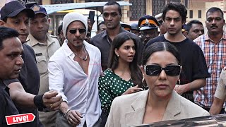 Shahrukh Khan Gauri Khan Suhana Khan Aryan Khan arrives to Cast Vote at Maharashtra Election 2024 [upl. by Baugh]