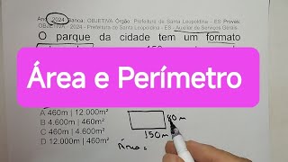 Resolução de questões de Geometria Plana  Área e Perímetro [upl. by Lasyrc]