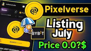 Pixelverse Listing Date Final  Pixelverse New Update  Pixelverse Airdrop  Pixelverse Coin Price [upl. by Ivz]