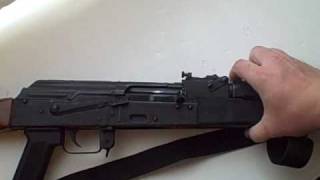 Williams Rear Peep Sight  AK Type Rifle [upl. by Surtemed862]