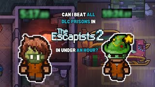 Can I beat ALL DLC prisons in The Escapists 2 in under an hour [upl. by Blinny]