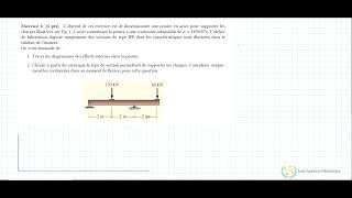 RDM  Dimensionnement dune poutre isostatique IPE [upl. by Hamaso119]