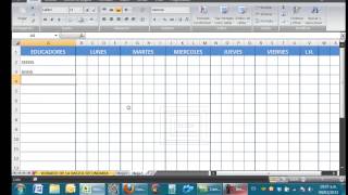 HORARIOS PARA INSTITUCIONES EDUCATIVAS EN EXCEL [upl. by Euridice]