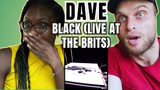 Dave  Black Live at the BRITs Reaction  EVERYONE MUST WATCH THIS 🔥🤯santandave [upl. by Cayla]