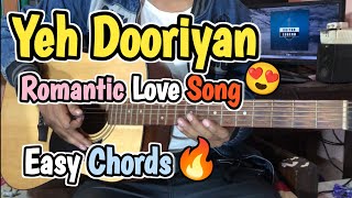 Yeh Dooriyan  Guitar Chords Lesson  Romantic Bollywood Song  Cover  Hindi  Mohit Chauhan love [upl. by Eenrahc]