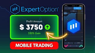 Expert Option MOBILE Trading Strategy  How to Trade on Expert Option Mobile [upl. by Karolyn]