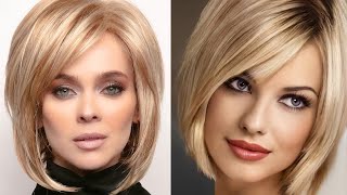 100 Short Bob Pixie Haircut Mixed Blonde Highlights Layered Straight Bob Design Volumetric Choppy [upl. by Monagan759]