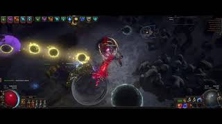 First time uber elder POE 320 Enkis Arc Elementalist 0 Death [upl. by Neelik]