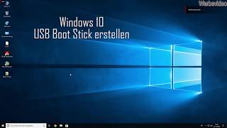 Windows 10 USB Boot Stick erstellen [upl. by Kcirret]