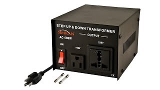 110 to 220 StepUp transformer Review [upl. by Gavriella]