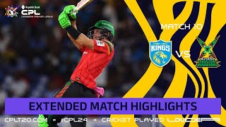 Extended Highlights  Saint Lucia Kings vs Guyana Amazon Warriors  CPL 2024 [upl. by Laws]