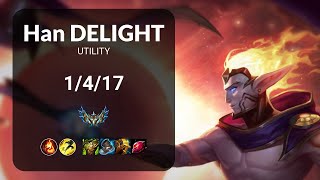 Han Delight Rakan vs Leona UTILITY  KR Patch 1415 [upl. by Hahsi129]