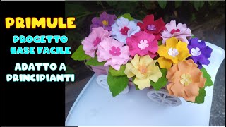 Tutorial facilissimo primule in vaso primule fiori pannolenci [upl. by Krispin]