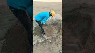 Manual mortar mixing 💯shortvideo civilengineering [upl. by Eshman]