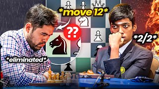 Praggnanandhaa ELIMINATES Hikaru Nakamura From 2023 FIDE World Cup [upl. by Grove627]