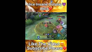 I will Never Forget This Play😈 Alice❤️ shorts mobilelegends mlbb mlbbcreatorcamp moba ml m6 [upl. by Hollington]