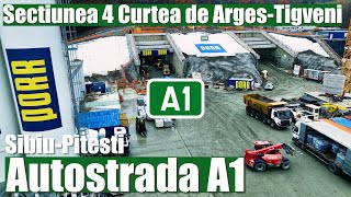 AUTOSTRADA A1 Sibiu Pitesti  Sectiunea 4 Curtea de Arges  Tigveni  24112023 [upl. by Normac]