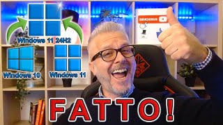 Aggiornare a Windows 11 24H2 Anche su PC SENZA REQUISITI e SENZA formattare Ecco la guida facile [upl. by Hgeilyak]