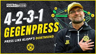 FM22 GEGENPRESS LIKE KLOPP  FM22 Tactics  Football Manager 2022 [upl. by Ilse]