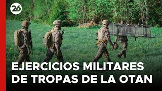 Los ejercicios militares de tropas de la OTAN en Estonia [upl. by Akeim130]