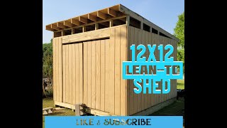 12X12 LeanTo Shed Quick View diy shed storage [upl. by Townshend]