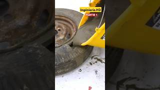 ingénierie earth shortvideo short garage caoutchouc welding work workhard technical pneus [upl. by Coulter]