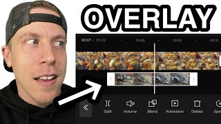 How to Overlay a Video on CapCut  Tutorial [upl. by Ielak]