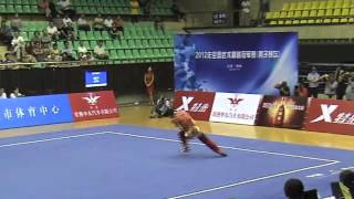 Wang Dian Sichuan  Jianshu 2012 China Mens Wushu Nationals [upl. by Teece]