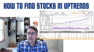 Minervini Screens on MarketSurge How to Find Stocks in Uptrends [upl. by Brownley428]