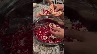 Easiest technique to get Pomegranate seeds out  انار نکالنےکا آسان طریقہ [upl. by Ormond]