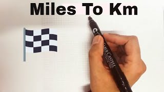 How to Convert Miles to KM in 3 Seconds  Easy Way [upl. by Ydac]