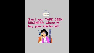 Stay at home mom side hustle How to start a yard sign business where to buy your supplies [upl. by Gibbie]