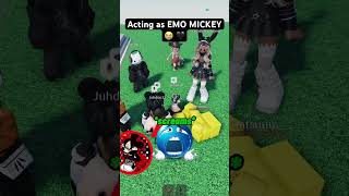 EMO MICKEY loses it 😭💔🥀 roblox [upl. by Renraw]