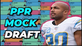 NEW 12 Team Fantasy Football PPR Mock Draft  1st and 5th Pick Strategy August 2023 [upl. by Esinrahs]