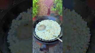 Popcorn made with special corn kernels is convenient and delicious popcorn Country food Homemade [upl. by Tham422]