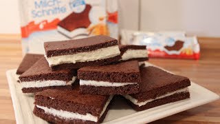 Milchschnitte Rezept  selbst machen  einfach  Nachgemacht Original trifft Sally  Sallys Welt [upl. by Hiamerej]