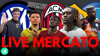 LIVE Ultimissime news Calciomercato Osimhen affari MilanRoma JUVENTUS e non solo [upl. by Nemhauser]