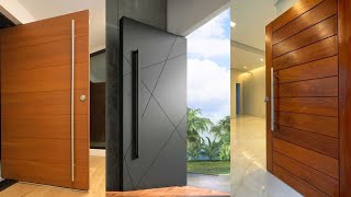 Modern Front Door Design  Wooden Doors Catalogue  Safety Entrance Door Design  Double Door Teak [upl. by Oiratnom]