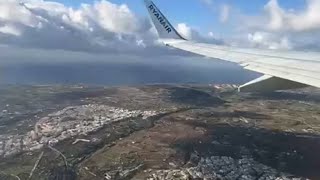 From Malta going to Rome  Malta View taken from Ryanair lines trend holiday flight travel [upl. by Gilson]