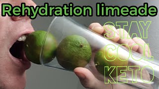 Keto Electrolytes Rehydration Isotonic Limeade Sport Drink LCHF [upl. by Washington]